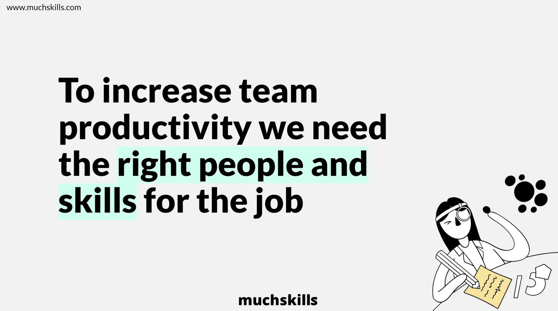 Example: A slide with a BIG important message.